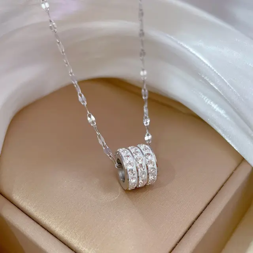 Gold-Plated Stone-Studded Pendant