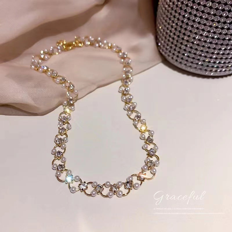 Korean Alloy Necklace for Women – Trendy & Lightweight
