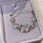 Cute Cat Kitty Charm Adjustable Sparkling Bracelet Women
