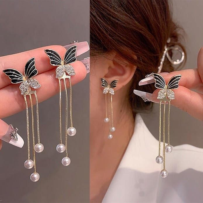 Korean Style Butterfly Earrings Women Girls