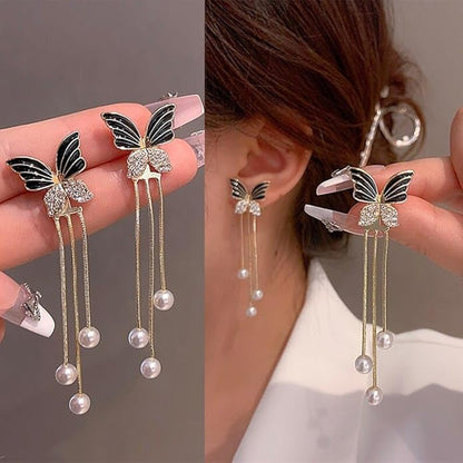 Korean Style Butterfly Earrings Women Girls