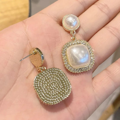 Gold-Plated Alloy Cubic Zirconia Earrings