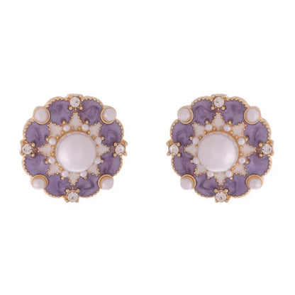 Lavender Pearl Studs