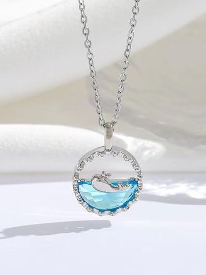 Dolphin Pendant Chain – Trendy Necklace for Girls & Women