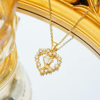 Gold‑Plated Titanium Vintage Zircon Choker