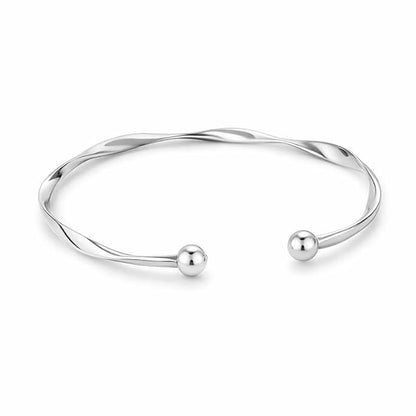 Twisted Wire Gold Bracelet Stylish Minimal Women Jewelry