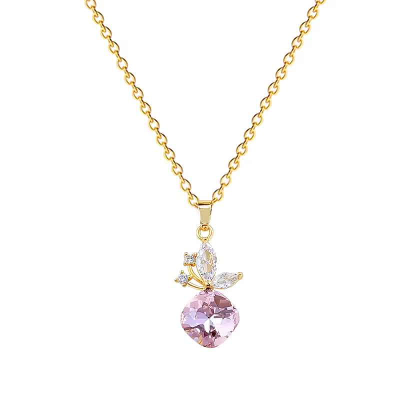 Stylish Gold Plated Knot Pattern Necklace – Anti-Tarnish Finish